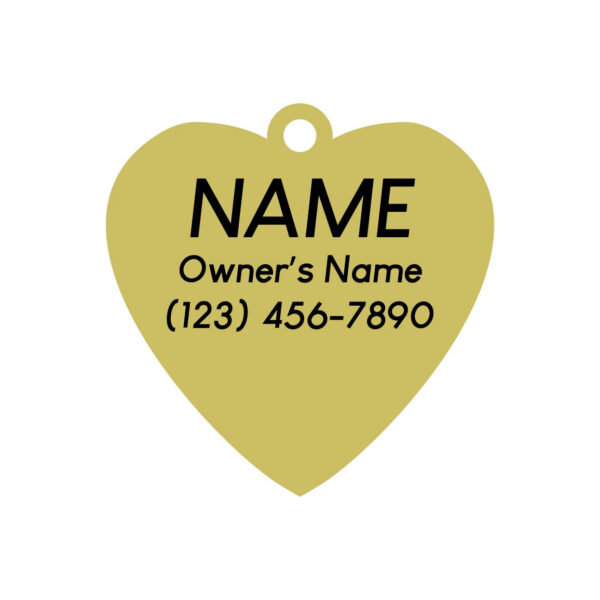 Smiling Heart Pet ID Tag