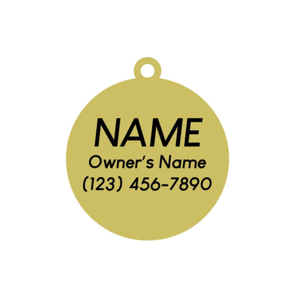 Have Your People - Gold & Navy - Pet ID Tag